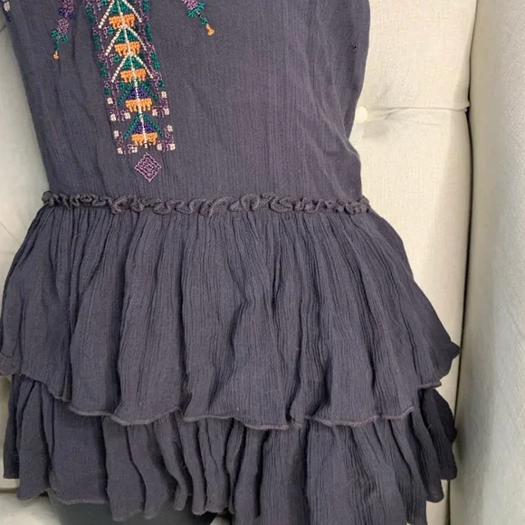 Free people - Ruffle Hem Embroidered Tank - Picture 3 of 3